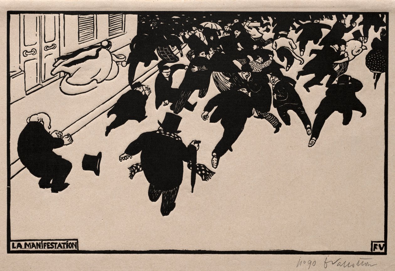 Protest, 1893. autorstwa Felix Edouard Vallotton