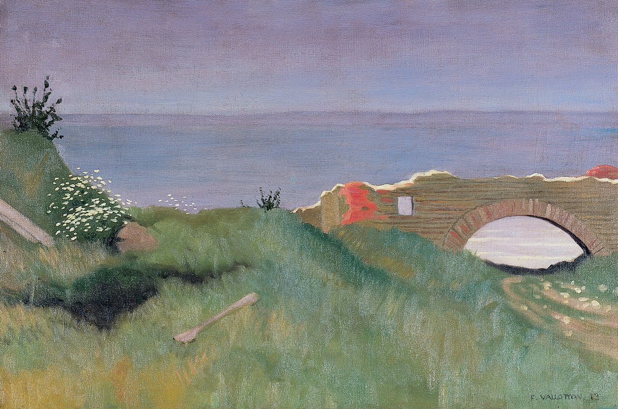 Ruiny, Villerville, 1913 autorstwa Felix Edouard Vallotton