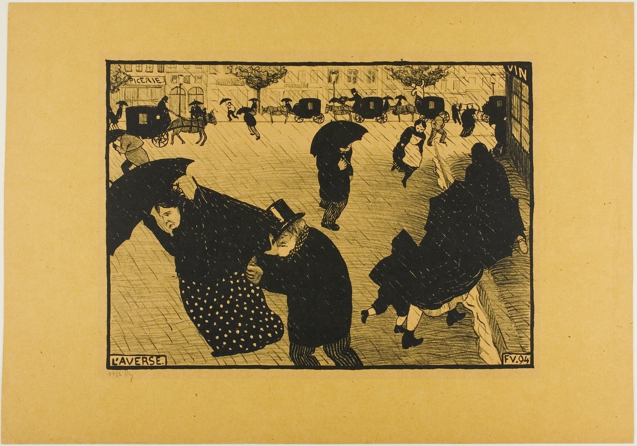 Prysznic autorstwa Felix Edouard Vallotton