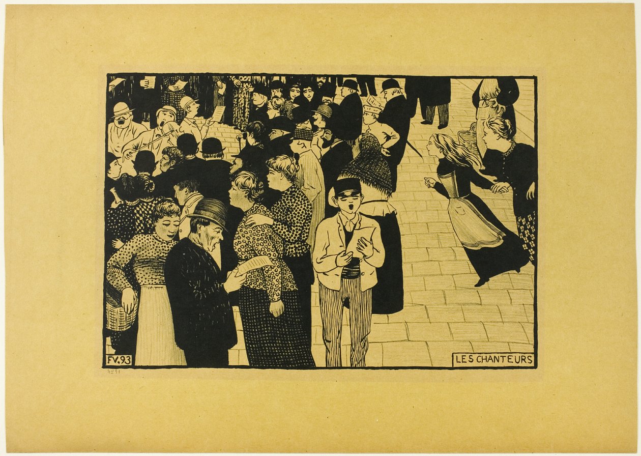 Śpiewacy autorstwa Felix Edouard Vallotton