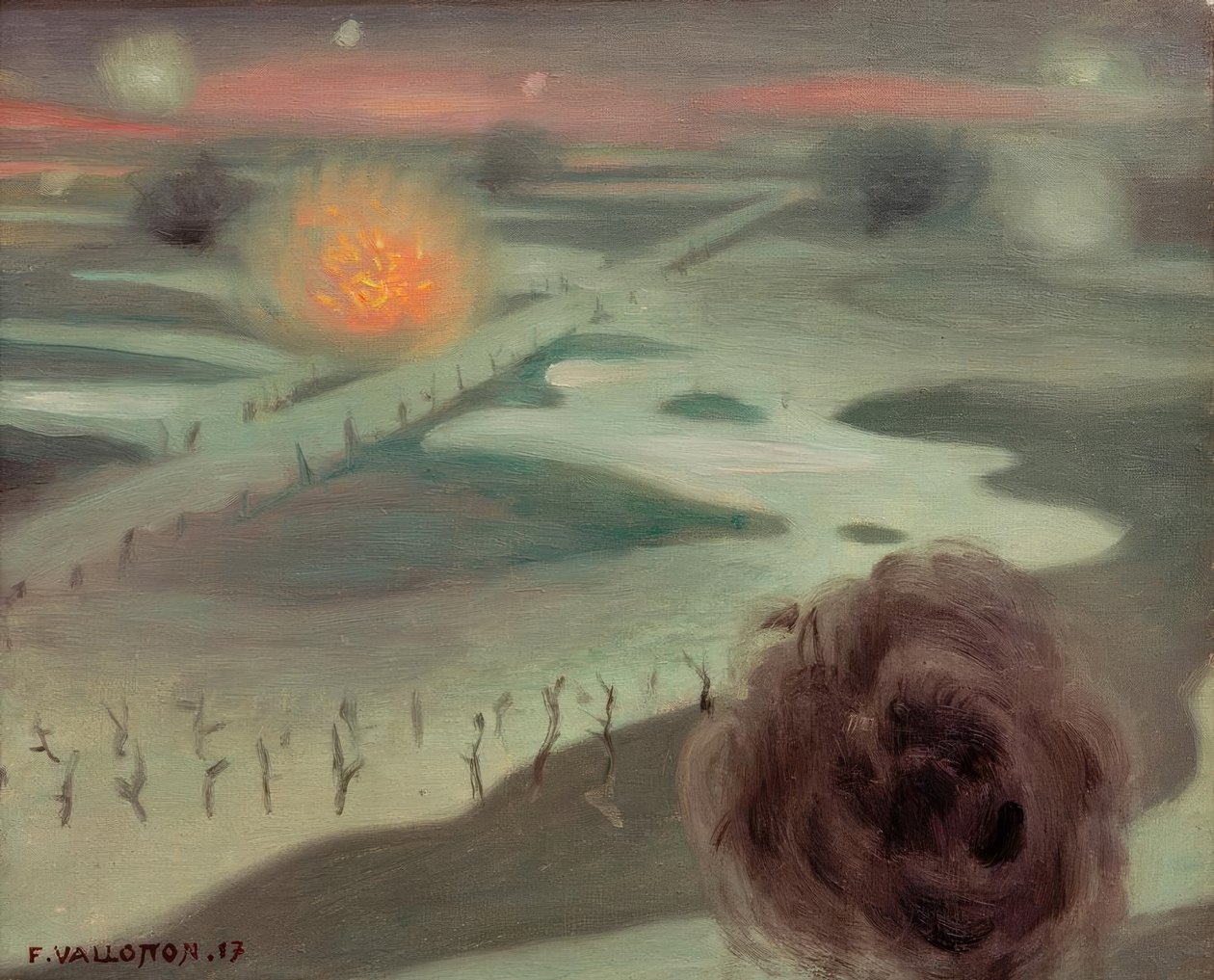 Yser autorstwa Felix Edouard Vallotton