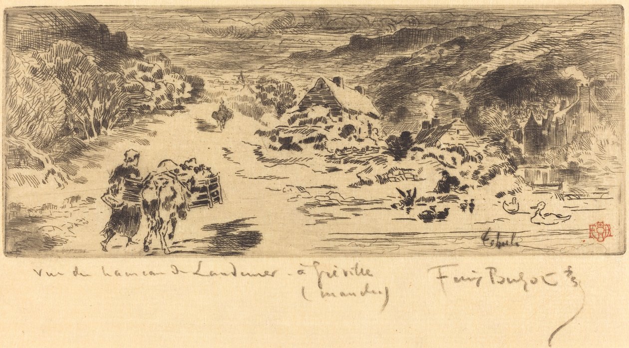 Wejście do Landemer Haga, ok. 1930 r. 1873. autorstwa Felix Hilaire Buhot
