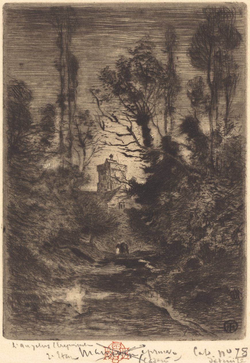 Nocny patrol autorstwa Felix Hilaire Buhot