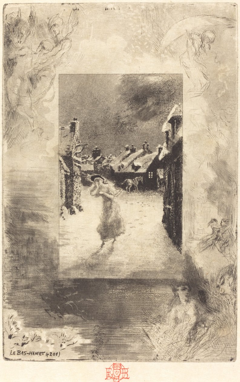 Dolny Hamet, 18791880. autorstwa Felix Hilaire Buhot