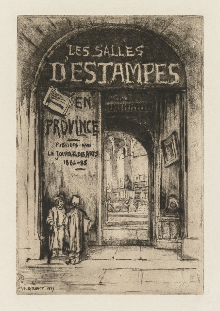 Gabinety Druku na Prowincjach, 1877. autorstwa Felix Hilaire Buhot