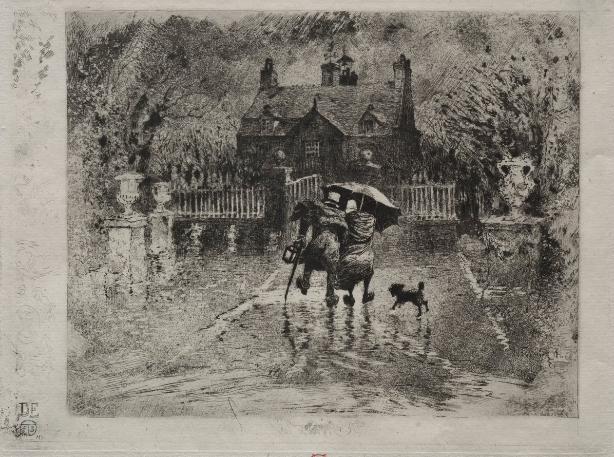 Sąsiedzi wiejski, 1879-1880. autorstwa Felix Hilaire Buhot