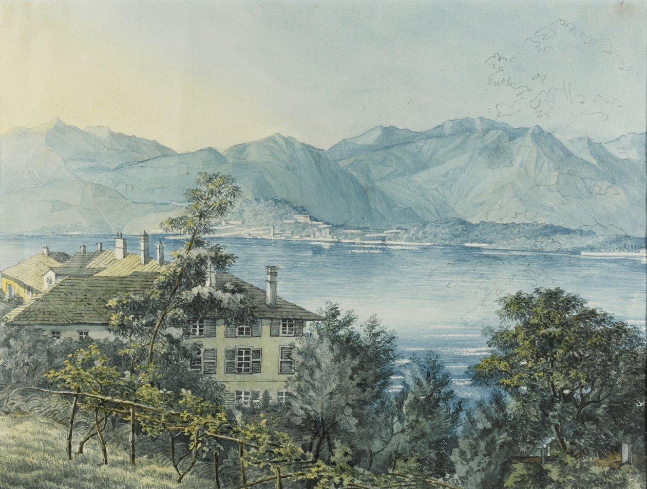 Kadenabbia, Jezioro Como, 1837 autorstwa Felix Mendelssohn Bartholdy