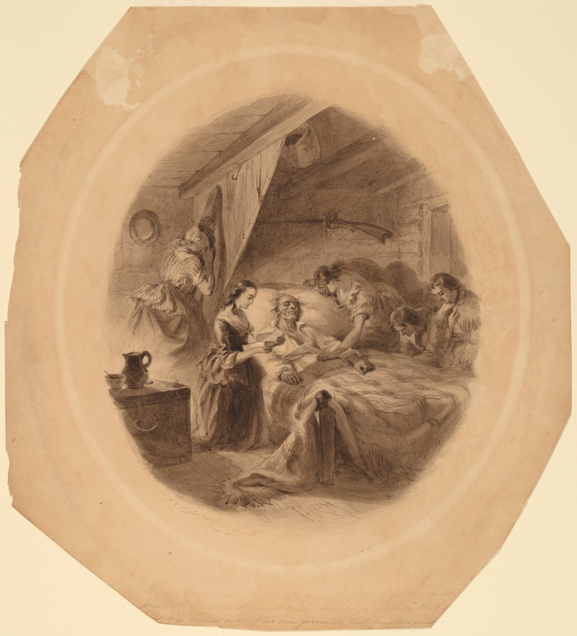 Śmierć lokatora autorstwa Felix Octavius Carr Darley