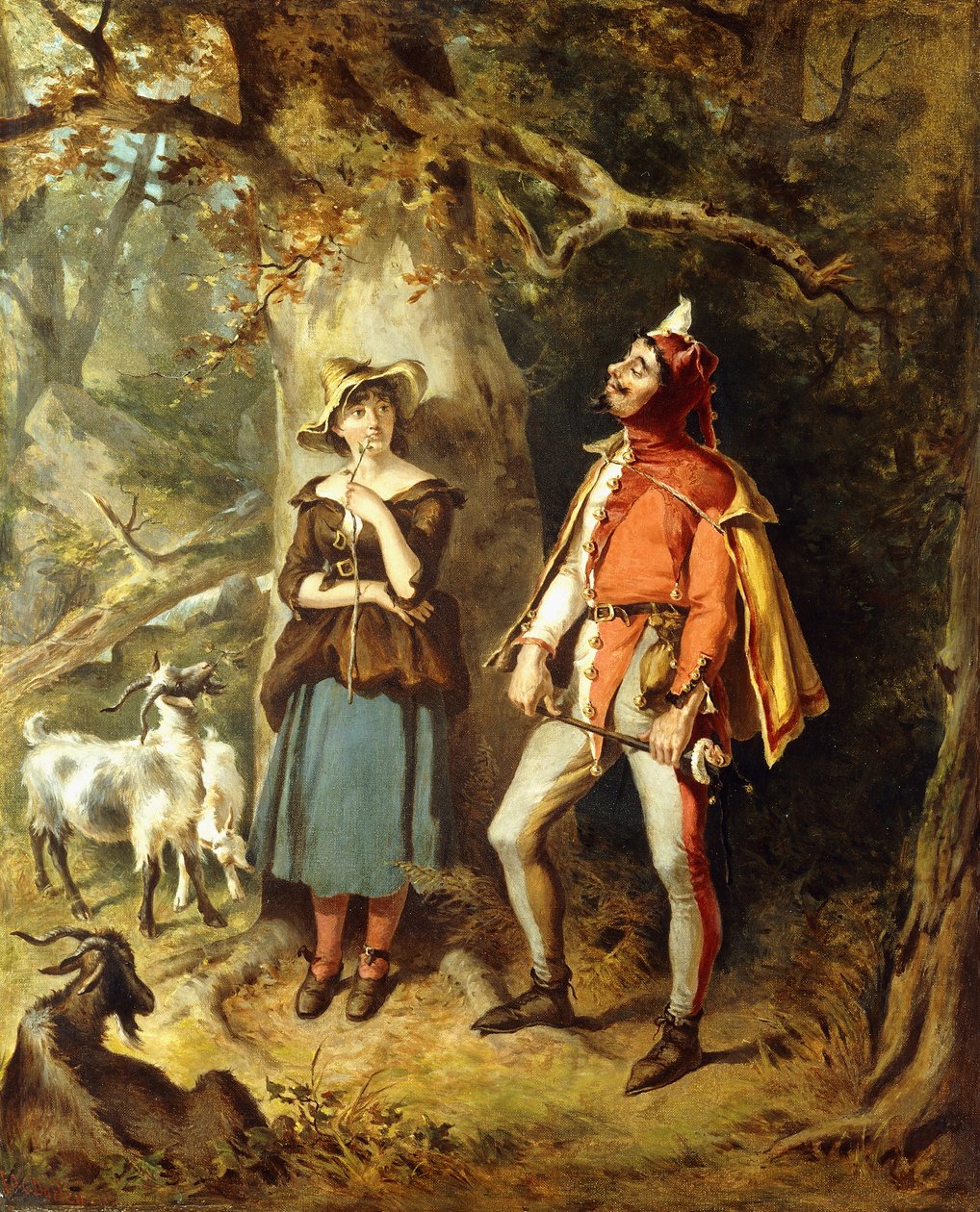 Probierz i Audrey, 1886 autorstwa Felix Octavius Carr Darley