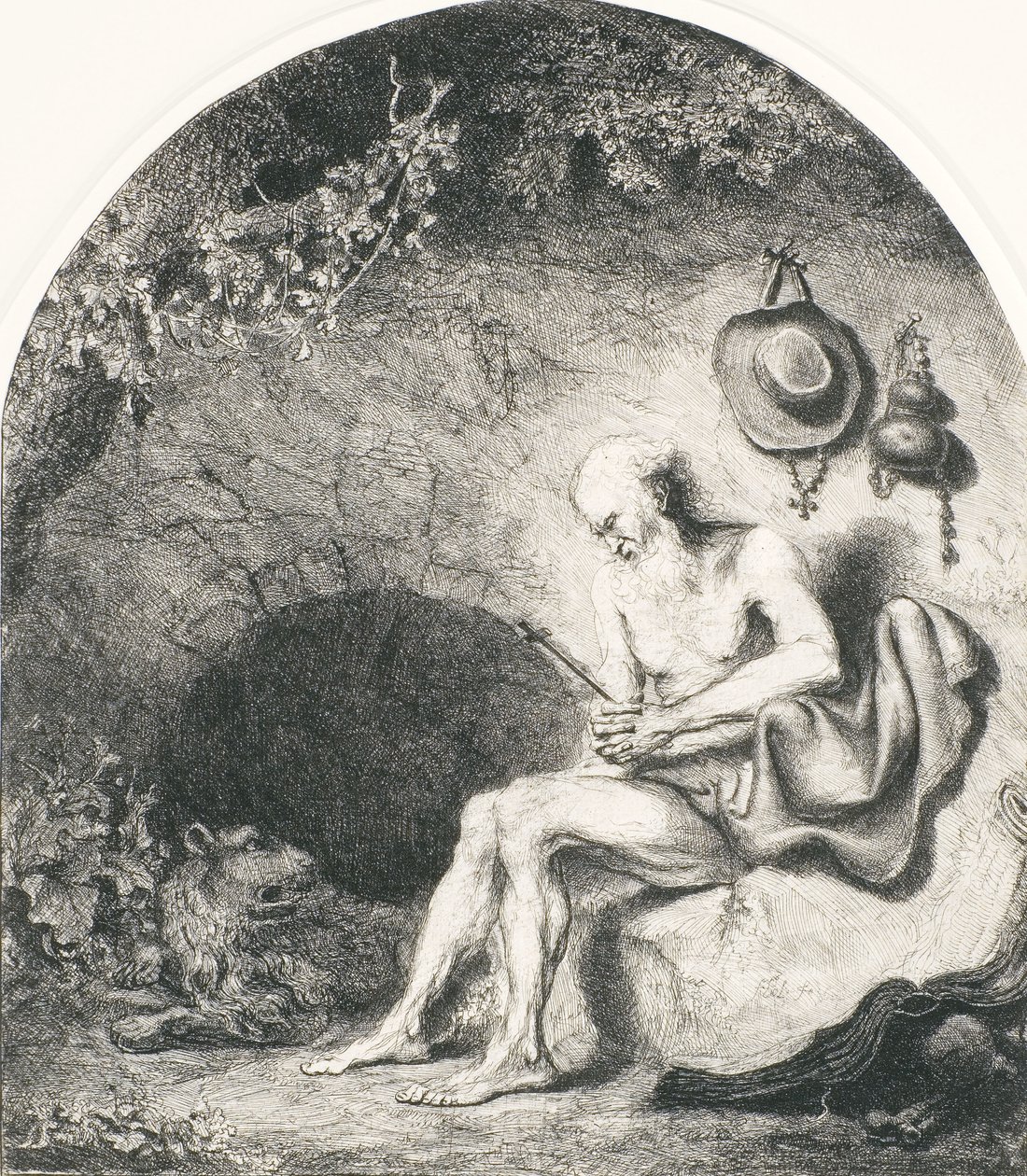 Święty Hieronim, 1644 autorstwa Ferdinand Bol