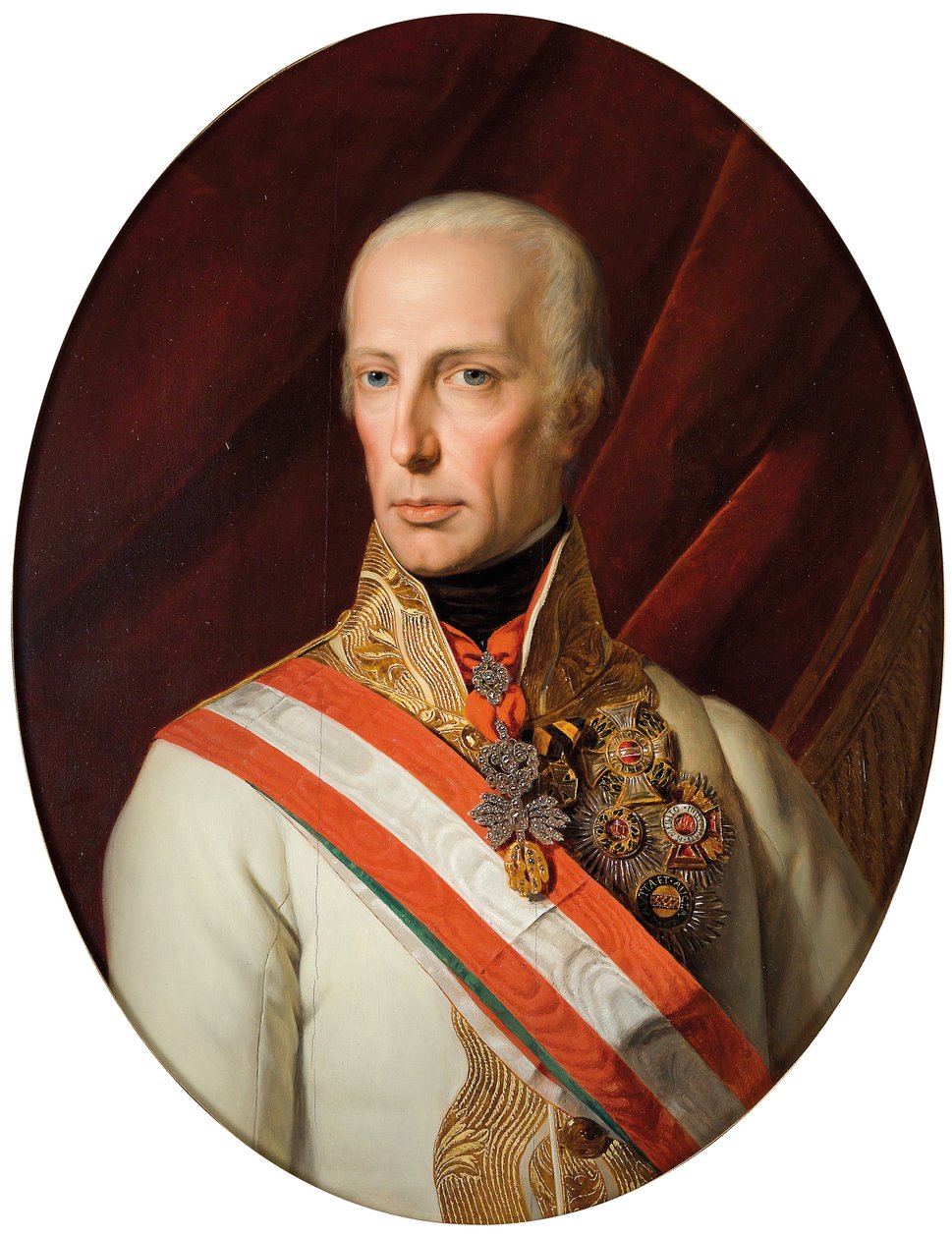 Cesarz Franciszek I Austriacki autorstwa Ferdinand Georg Waldmuller
