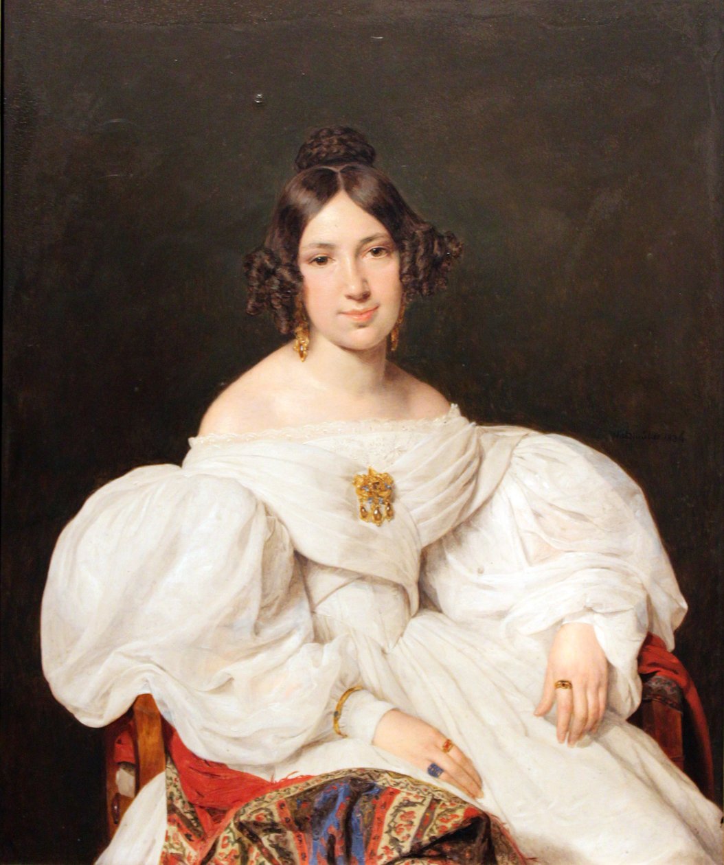 Portret Louise Mayer (ur. Feldmüller) autorstwa Ferdinand Georg Waldmuller