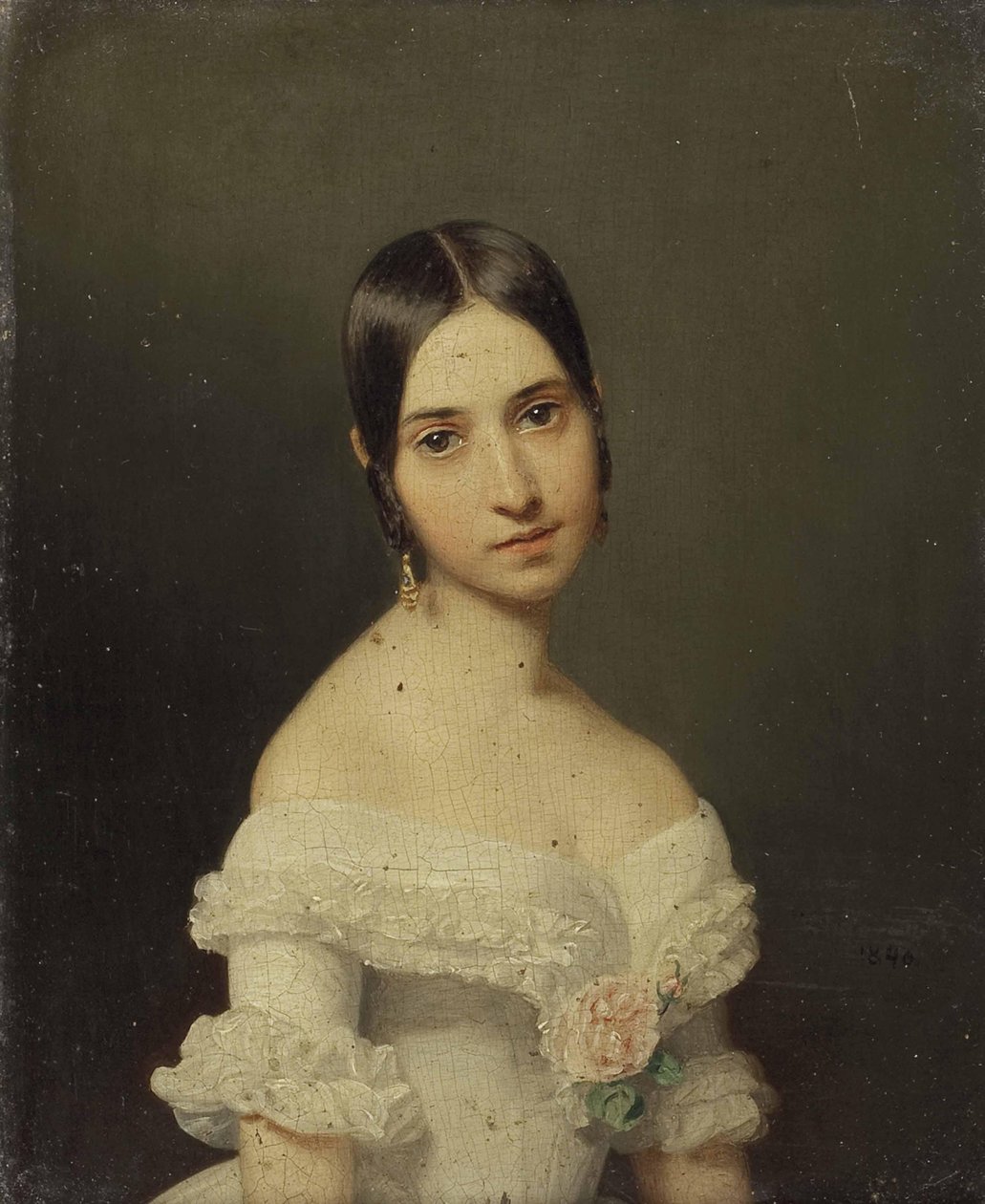 Portret dziewczyny autorstwa Ferdinand Georg Waldmuller