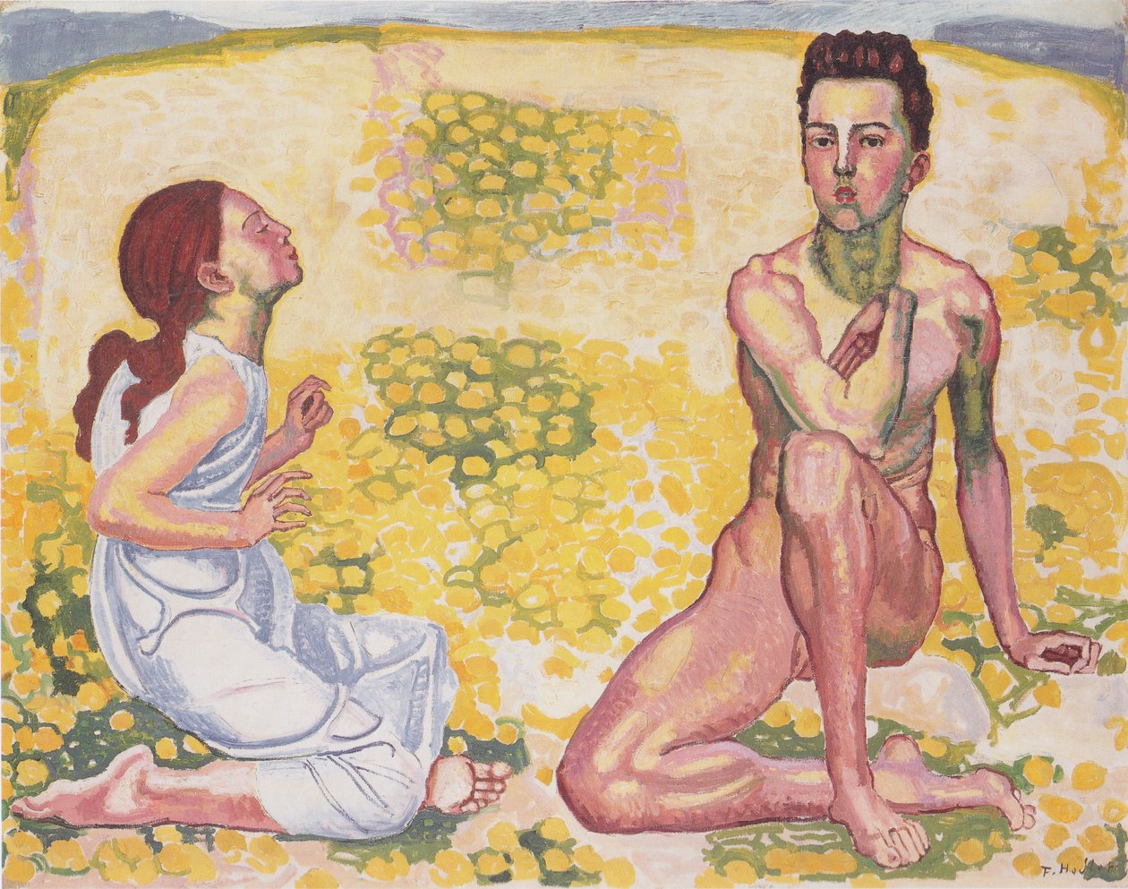Der Fruhlingn angielski: Wiosna autorstwa Ferdinand Hodler