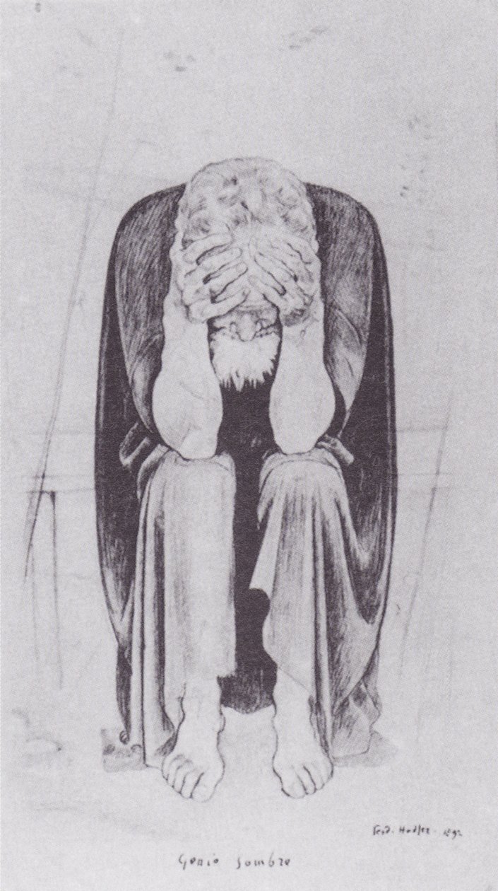 Mroczni geniusze. autorstwa Ferdinand Hodler