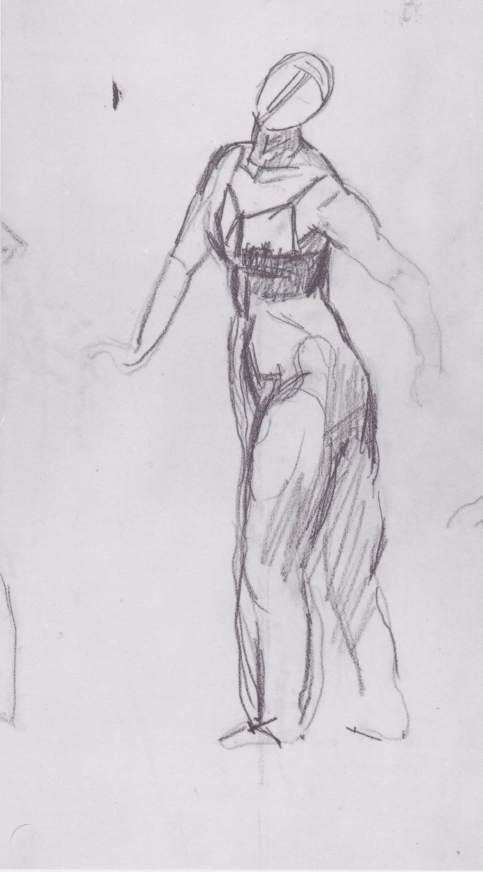 Kobieta idąca w lewo autorstwa Ferdinand Hodler