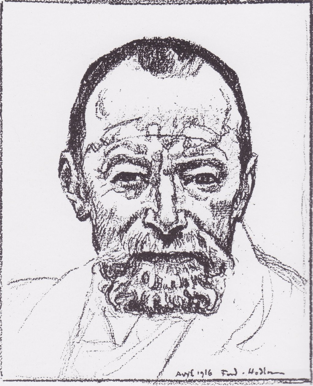 Autoportrety. autorstwa Ferdinand Hodler