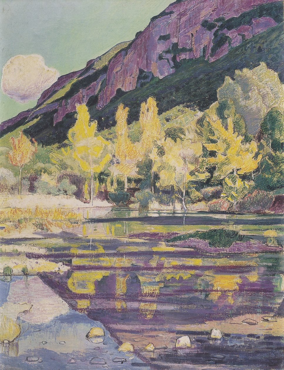 Am Fuss z Petit Salève autorstwa Ferdinand Hodler
