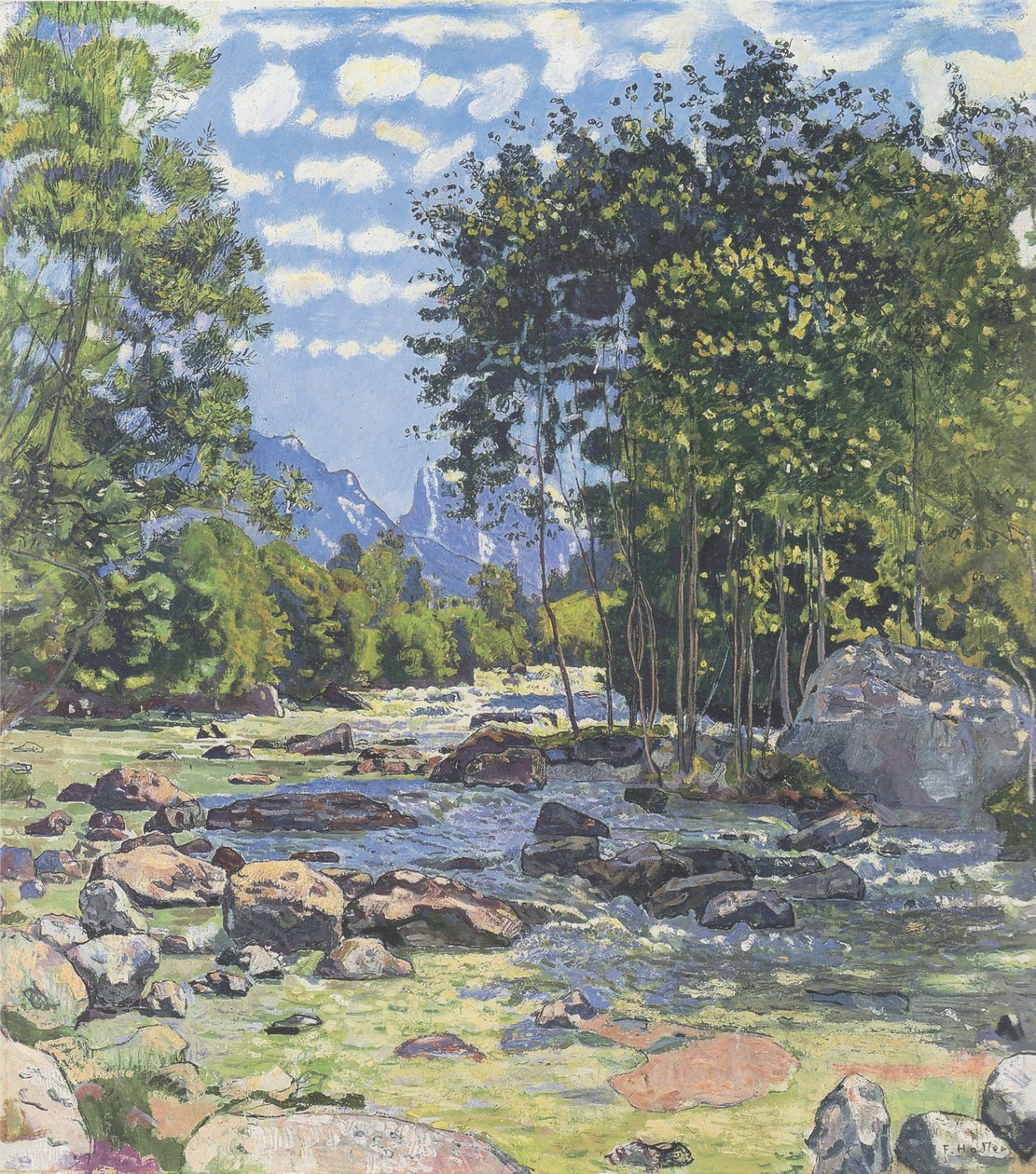 Czarna Lütschine autorstwa Ferdinand Hodler