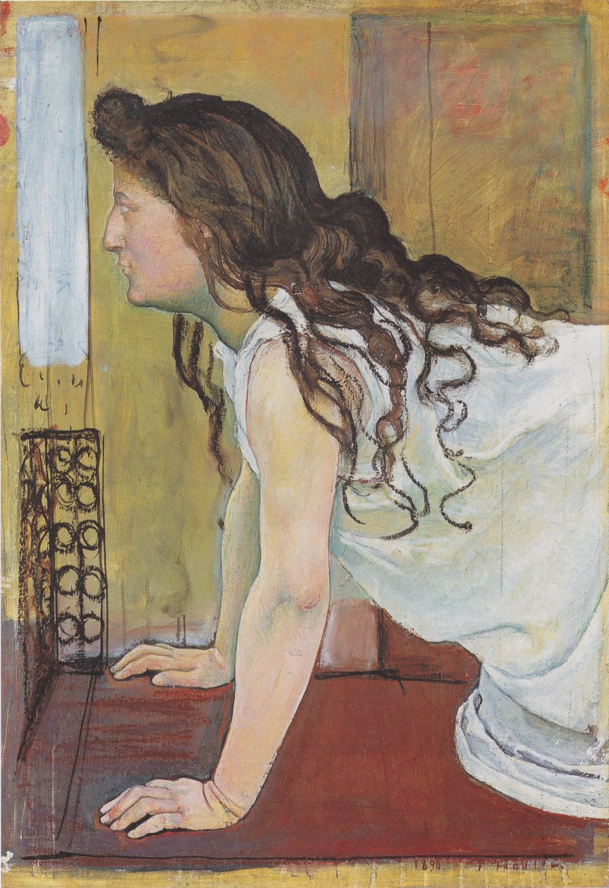 Dziewczyna przy oknie autorstwa Ferdinand Hodler