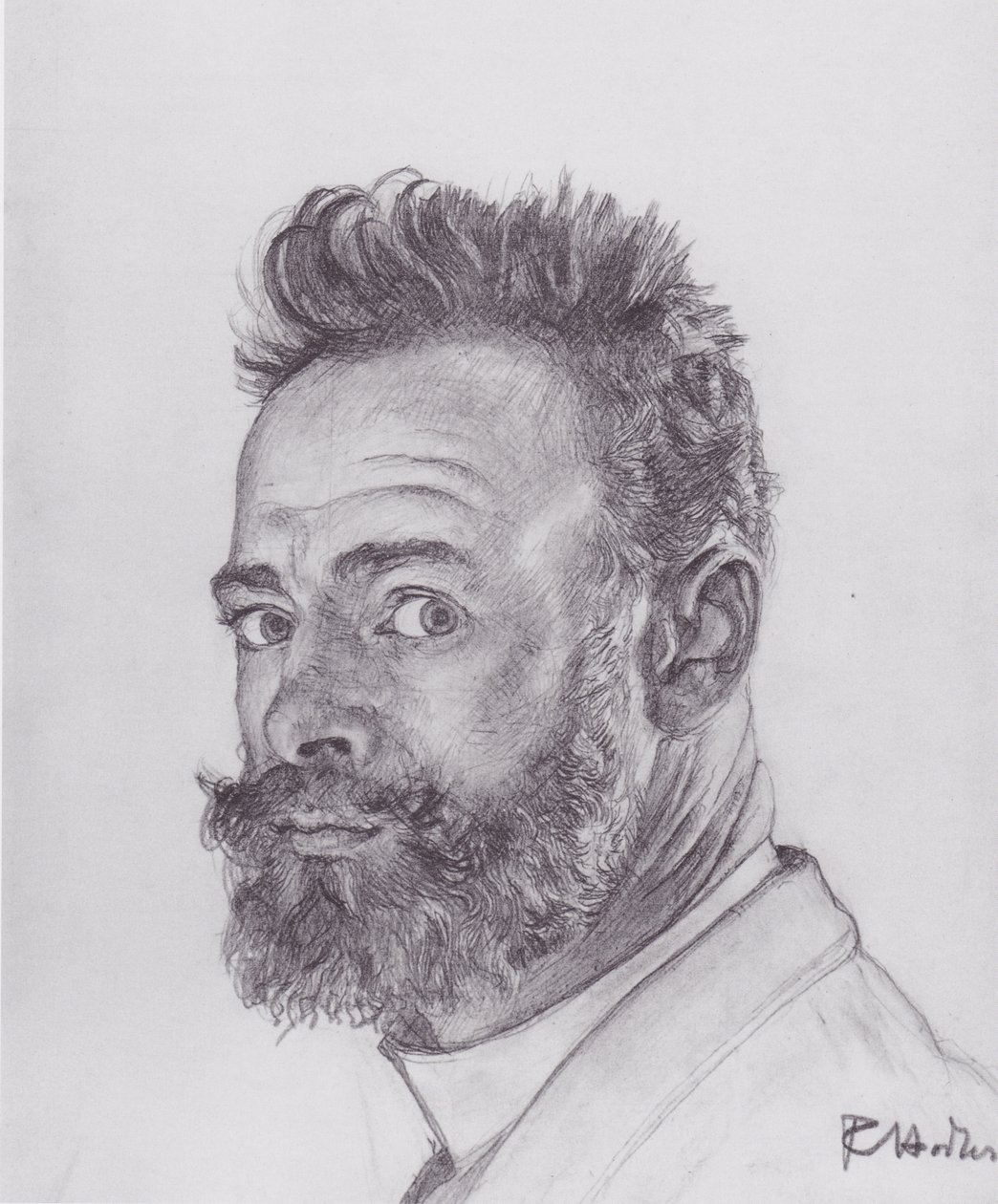Autoportret paryski autorstwa Ferdinand Hodler