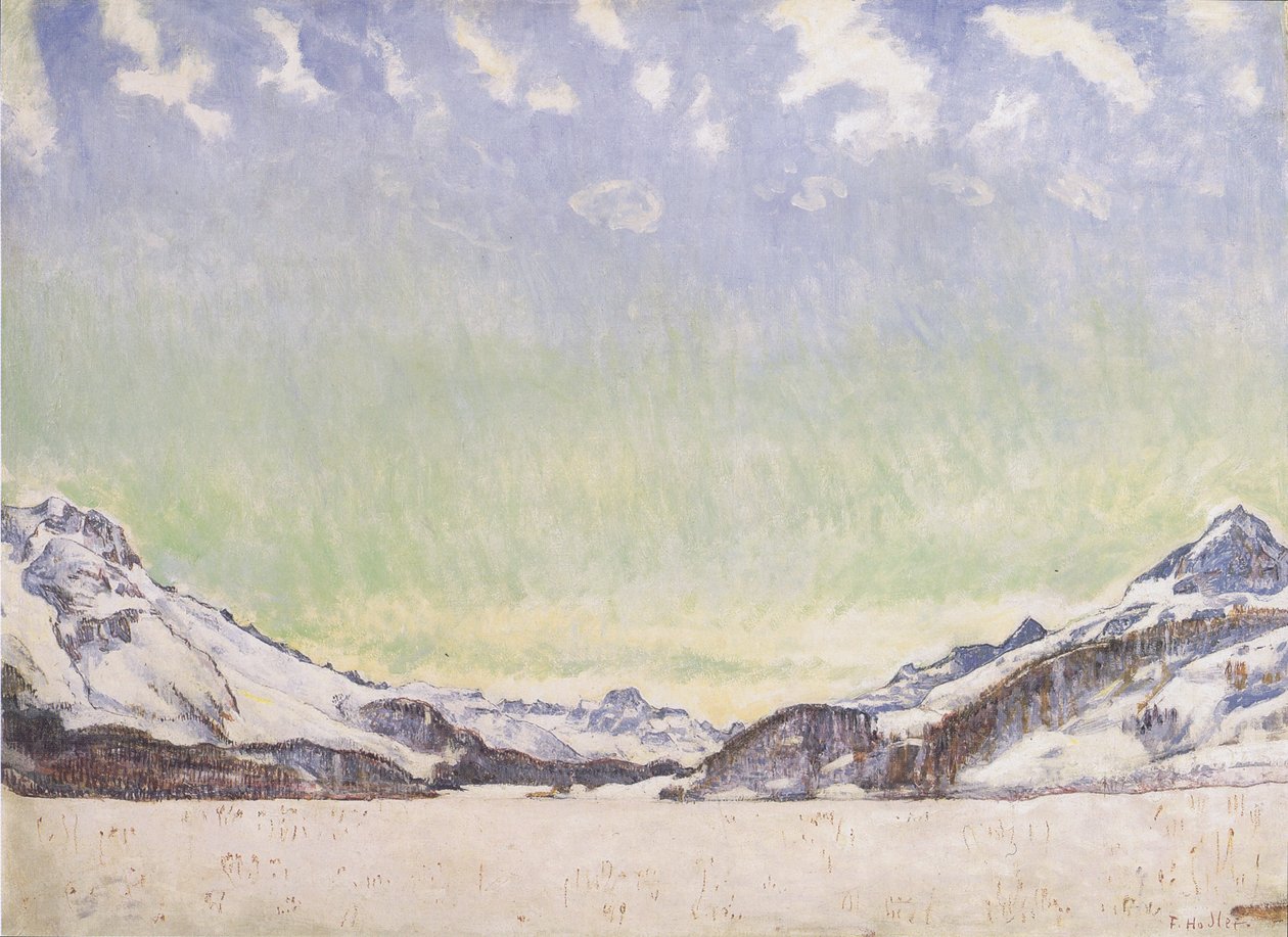 Śnieg w Engadynie autorstwa Ferdinand Hodler