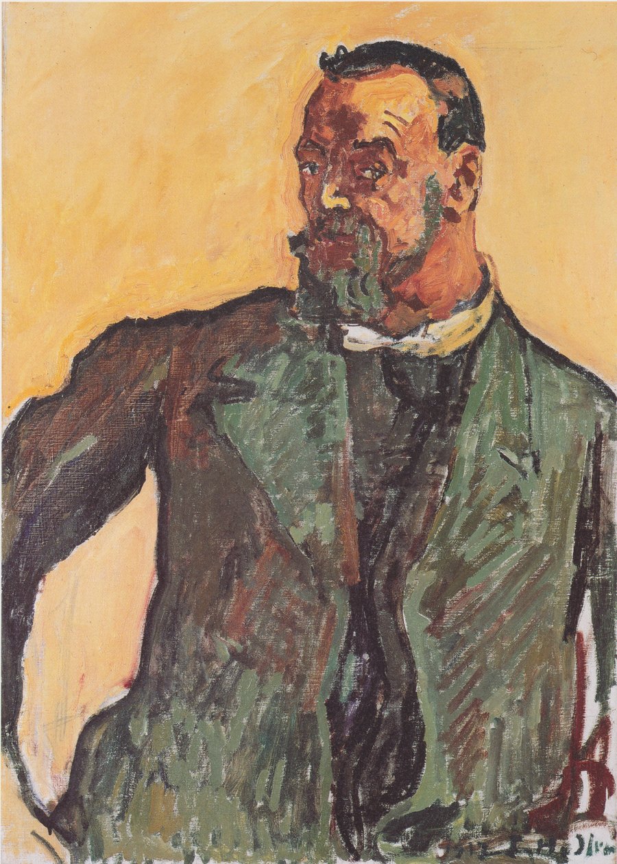 Autoportret w zielonym smokingu autorstwa Ferdinand Hodler