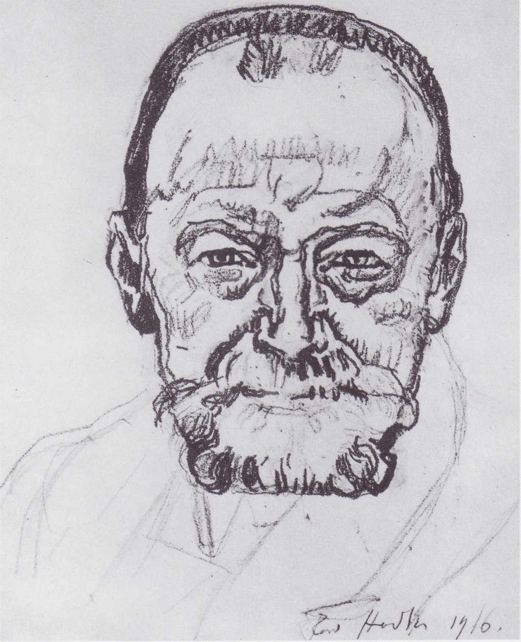 Studium autoportretu autorstwa Ferdinand Hodler