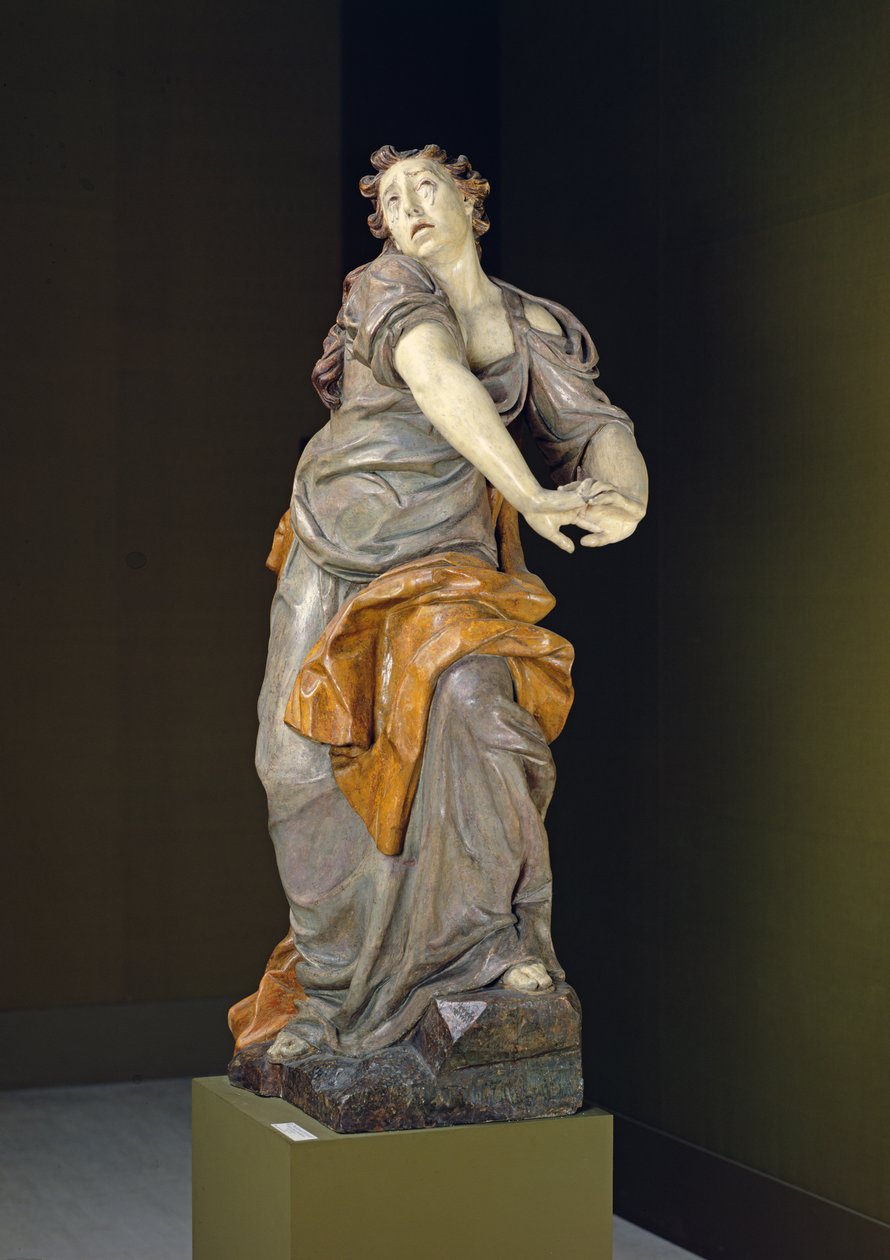 Św. Maria Magdalena na Kalwarii (drewno polichromowane) autorstwa Ferdinand Maximilian Brokof