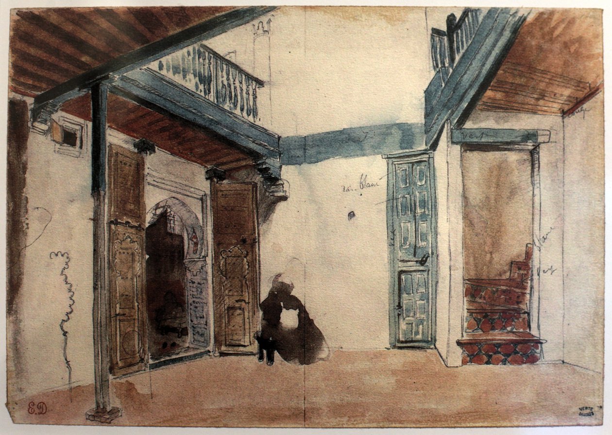 Maroko autorstwa Ferdinand Victor Eugene Delacroix