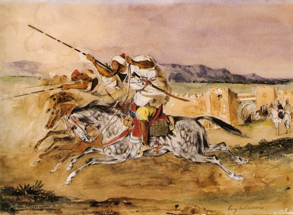 Arabska Fantazja autorstwa Ferdinand Victor Eugene Delacroix