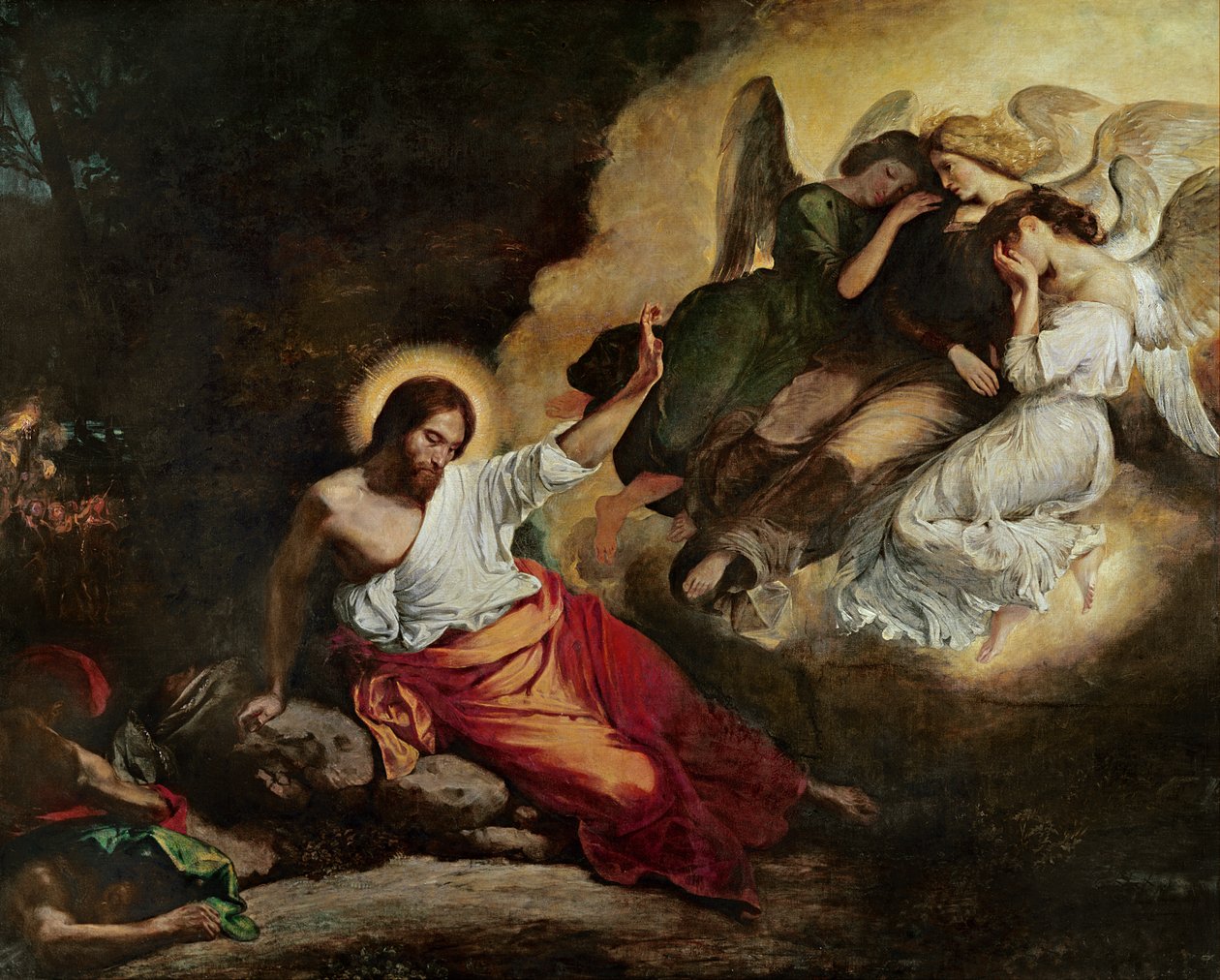 Chrystus w Ogrodzie Oliwnym, 1827 autorstwa Ferdinand Victor Eugene Delacroix