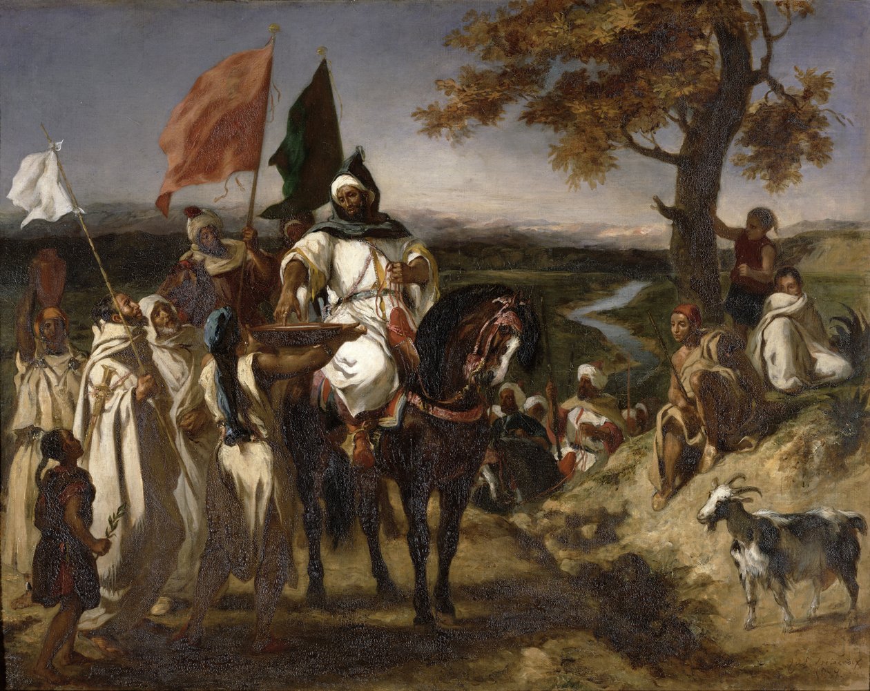 Kaid marokański, 1837 autorstwa Ferdinand Victor Eugene Delacroix