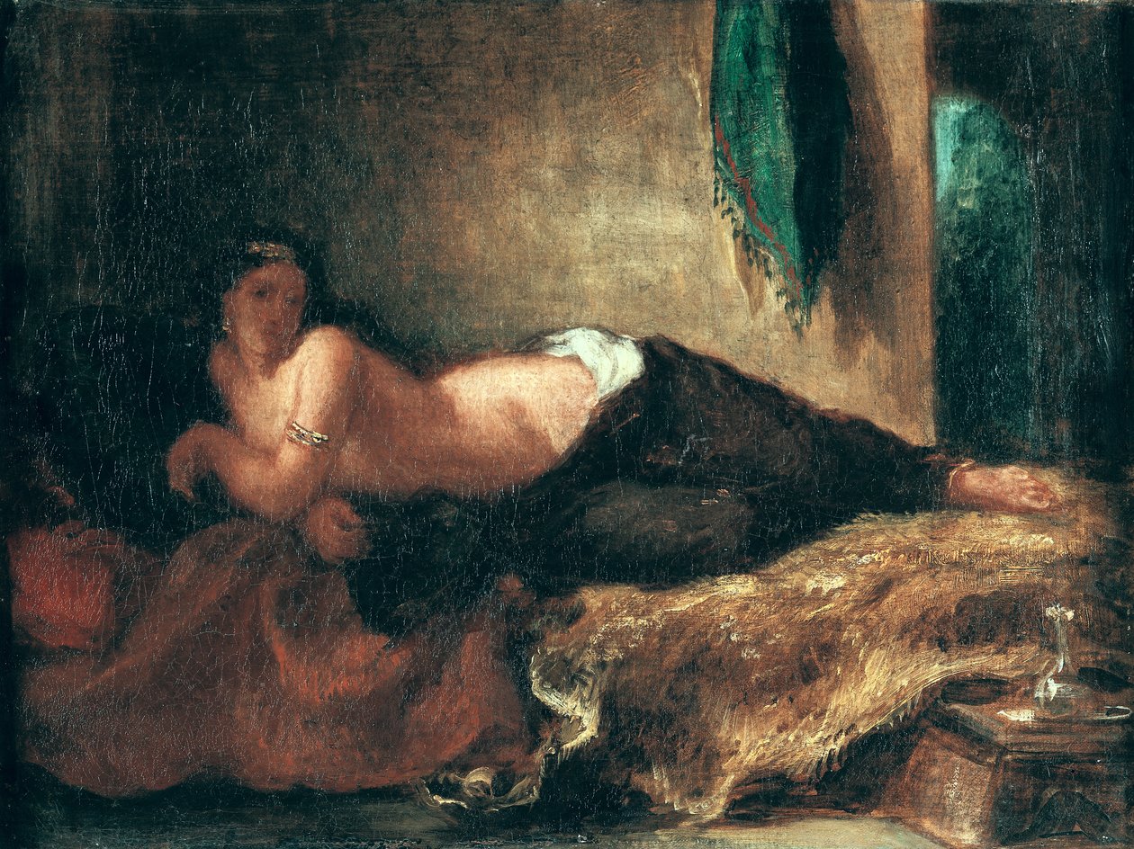 Odaliska autorstwa Ferdinand Victor Eugene Delacroix