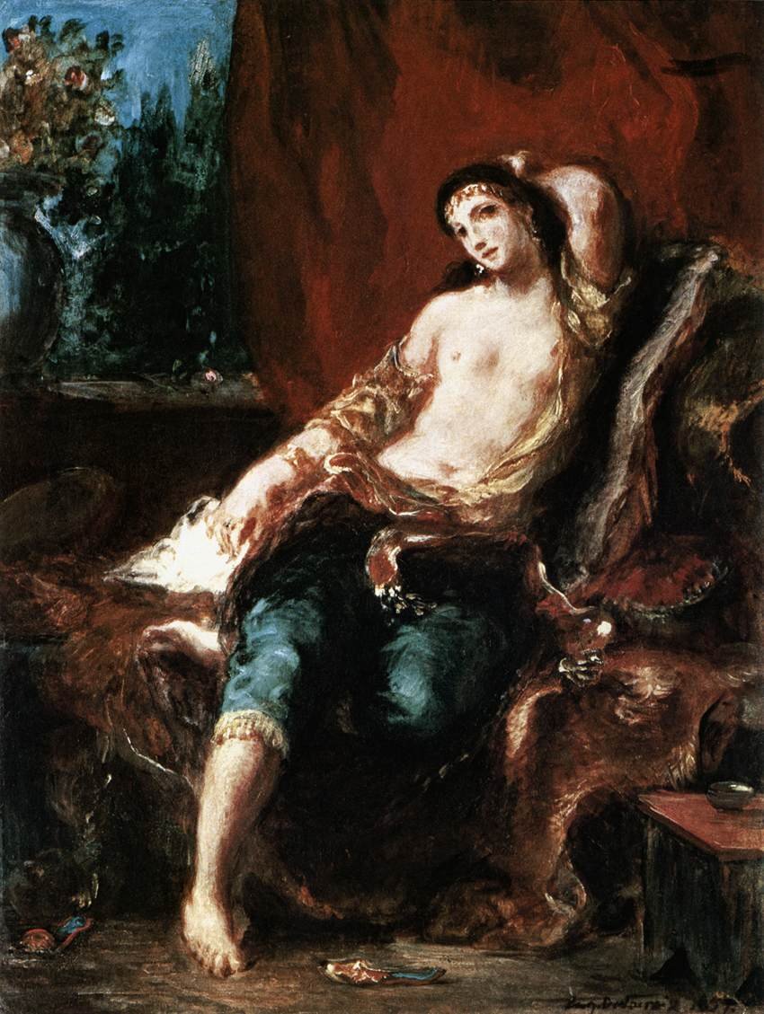 Odaliska autorstwa Ferdinand Victor Eugene Delacroix