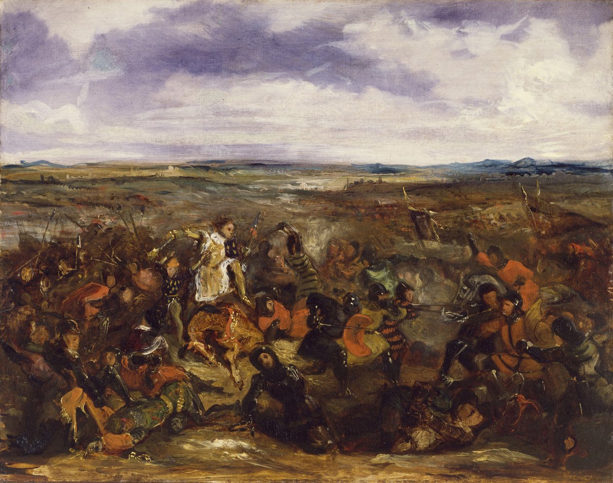 Szkic do bitwy pod Poitiers, 1829-30 (patrz 82866) autorstwa Ferdinand Victor Eugene Delacroix