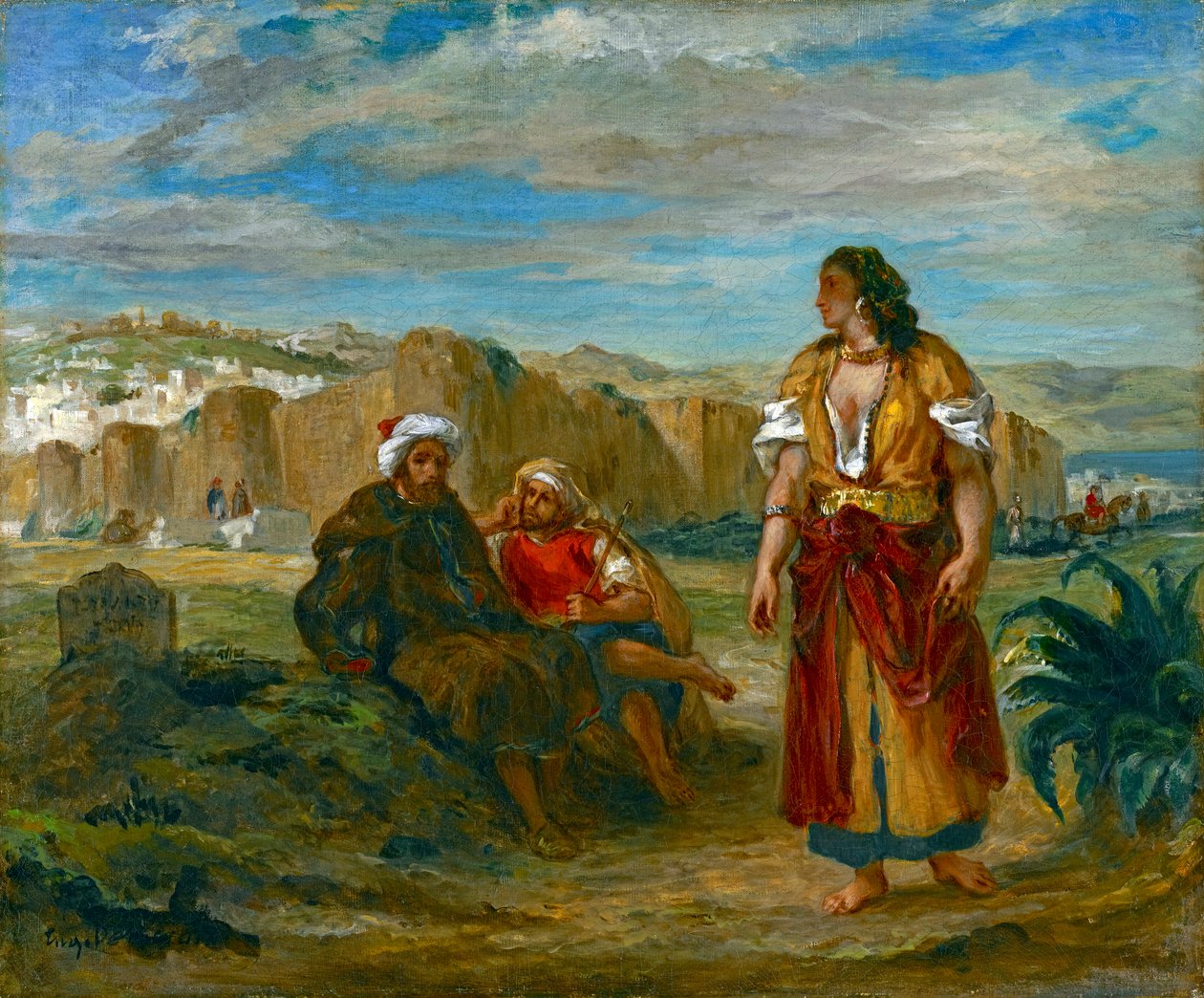 Widok Tangeru, 1852-3 autorstwa Ferdinand Victor Eugene Delacroix