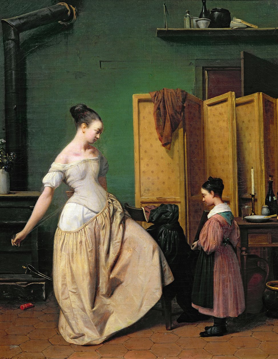 Kobieta przy toalecie, 1835 autorstwa Ferdinand Wachsmuth