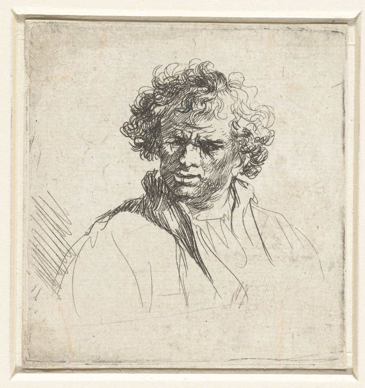 Popiersie mężczyzny z wykrzywioną twarzą autorstwa Ferdinand Bol (possibly)