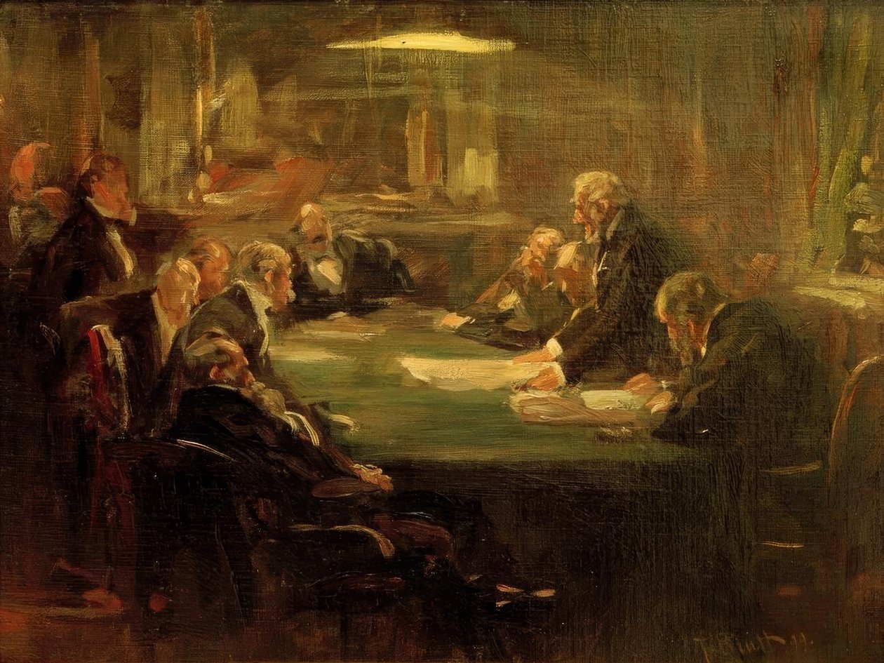 Spotkanie zarządu autorstwa Ferdinand Brutt