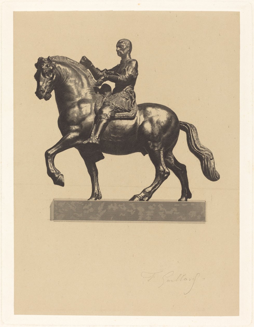 Gattamelata autorstwa Ferdinand Gaillard after Donatello
