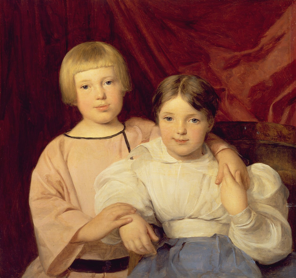 Dzieci autorstwa Ferdinand Georg Waldmuller
