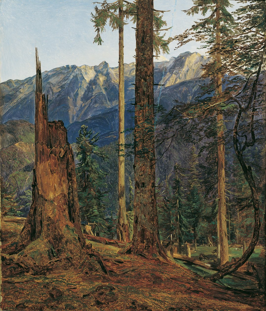 Höllengebirge w pobliżu Ischl autorstwa Ferdinand Georg Waldmuller