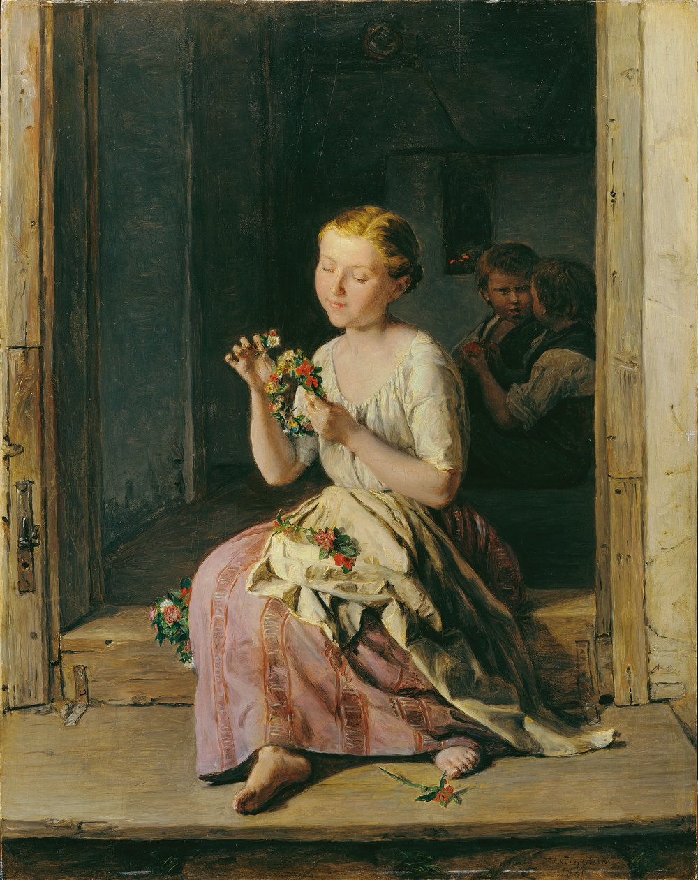 Nawijacz wieńca autorstwa Ferdinand Georg Waldmuller