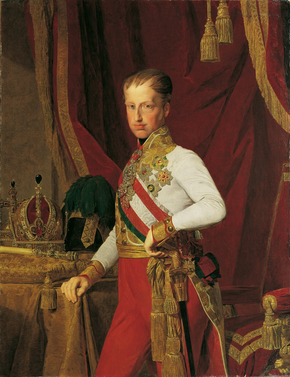 Cesarz Ferdynand I Austriacki autorstwa Ferdinand Georg Waldmuller