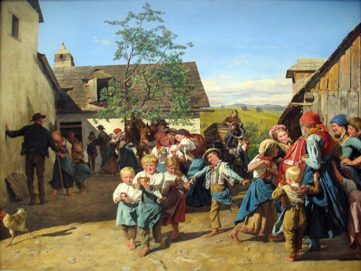 Powrót z Kirchweih autorstwa Ferdinand Georg Waldmuller