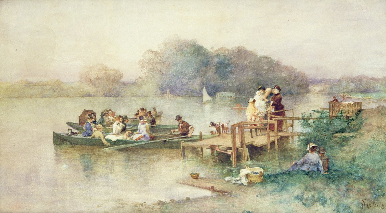Przyjęcie weselne (akwarela na papierze) autorstwa Ferdinand Heilbuth