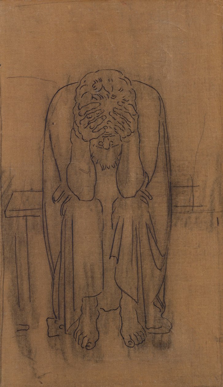 Mroczny geniusz; Geniusz Dunklera, 1891-2 autorstwa Ferdinand Hodler