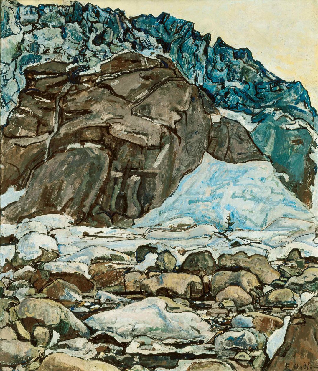 Lodowiec Grindelwalda, 1912. autorstwa Ferdinand Hodler
