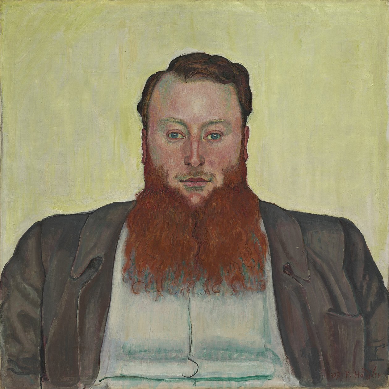 James Vibert, Rzeźbiarz, 1907. autorstwa Ferdinand Hodler